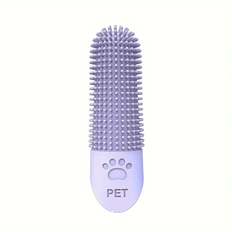 Hairy Pooch 360° Silicone Finger Toothbrush for Dogs & Cats – Soft, Durable Pet Dental Cleaning Tool, Fits All Breeds