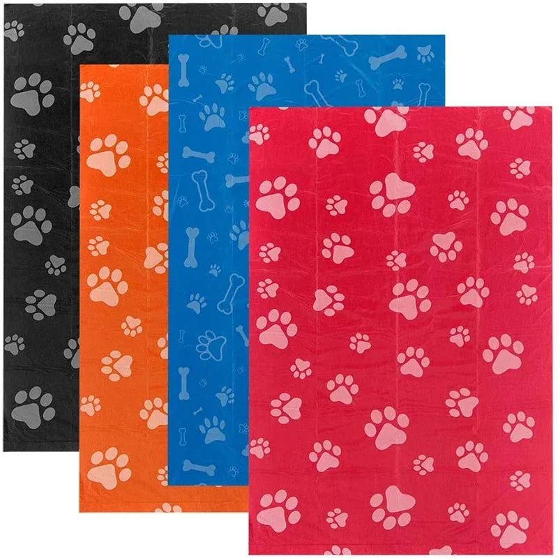 Hairy Pooch Dog Poop Bags – Extra-Thick, Leak-Proof & Lightly Scented, 75 Bags (5 Rolls)