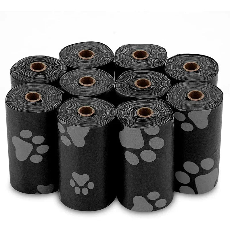 Hairy Pooch Dog Poop Bags – Extra-Thick, Leak-Proof & Lightly Scented, 75 Bags (5 Rolls)