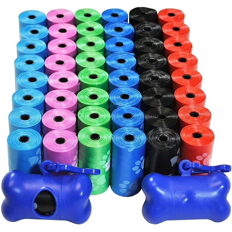 Hairy Pooch Dog Poop Bags – Extra-Thick, Leak-Proof & Lightly Scented, 75 Bags (5 Rolls)
