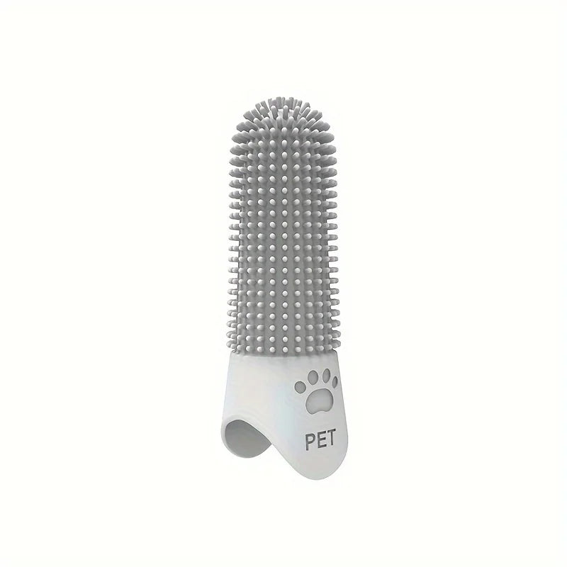 Hairy Pooch 360° Silicone Finger Toothbrush for Dogs & Cats – Soft, Durable Pet Dental Cleaning Tool, Fits All Breeds