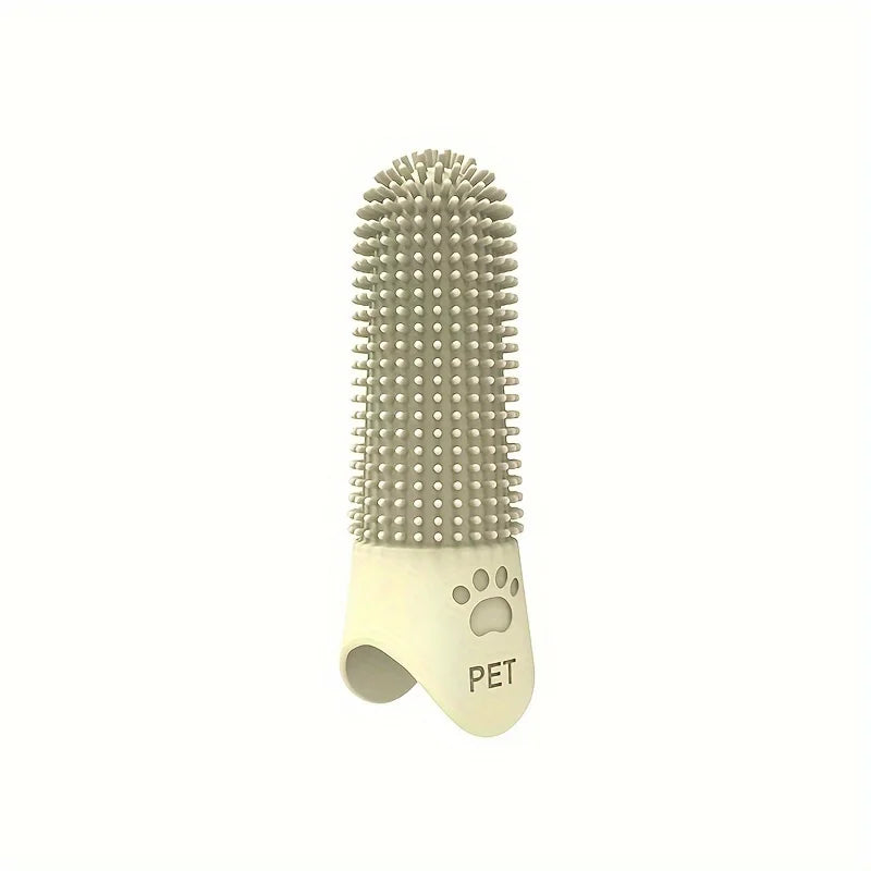 Hairy Pooch 360° Silicone Finger Toothbrush for Dogs & Cats – Soft, Durable Pet Dental Cleaning Tool, Fits All Breeds